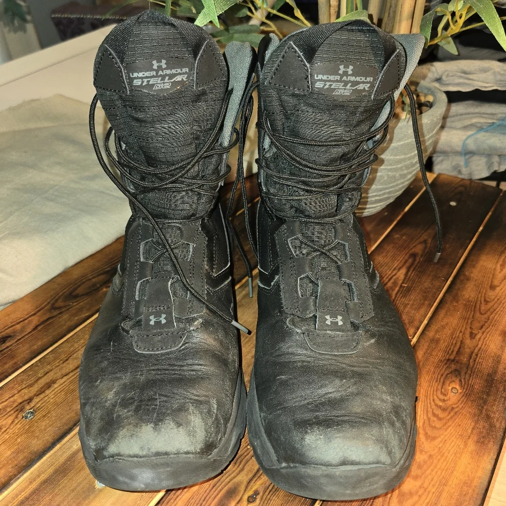Under Armour Men's Black Tactical Boots - Picture 4 of 9